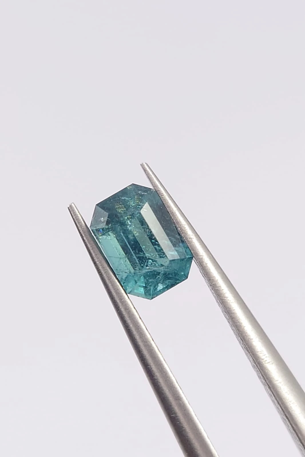 0.60ct Lagoon Green Tourmaline Emerald Cut Loose Gemstone From Afghanistan — view 6